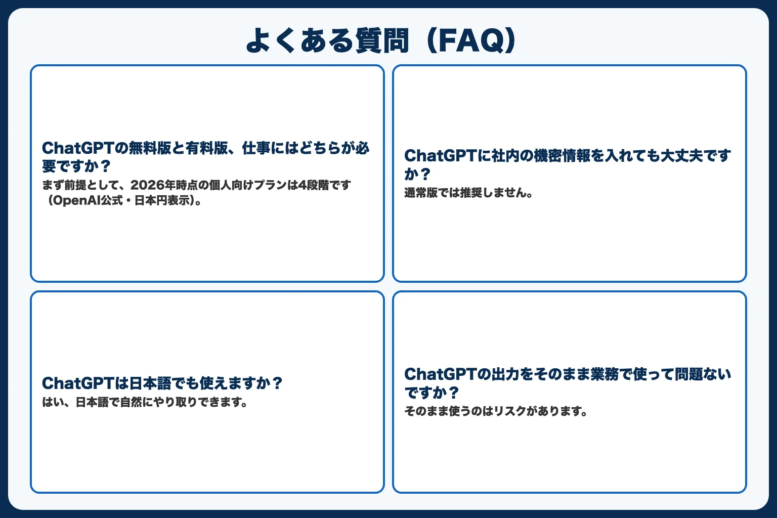 よくある質問（FAQ）