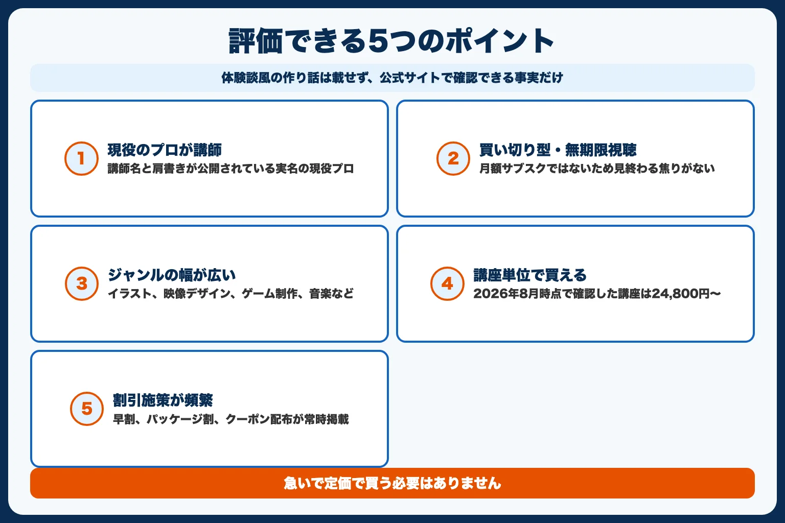 Colosoで評価できる5つのポイント