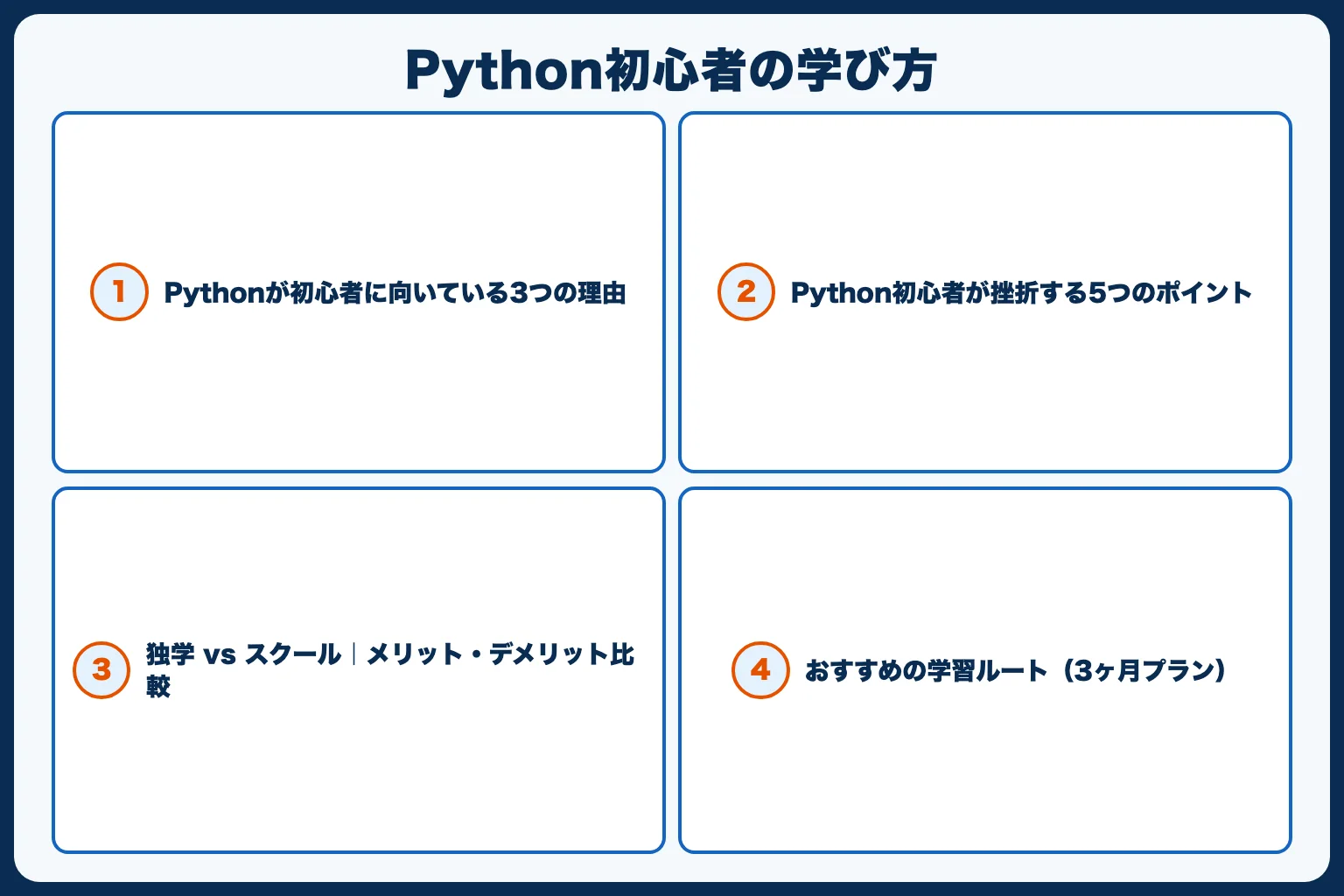 Python初心者の学び方｜独学とスクールどっちが正解？挫折しない勉強法